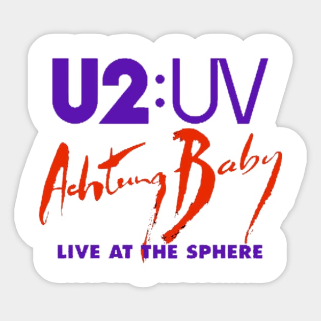 U2 : UV live at the sphere Sticker by gingerbread37
